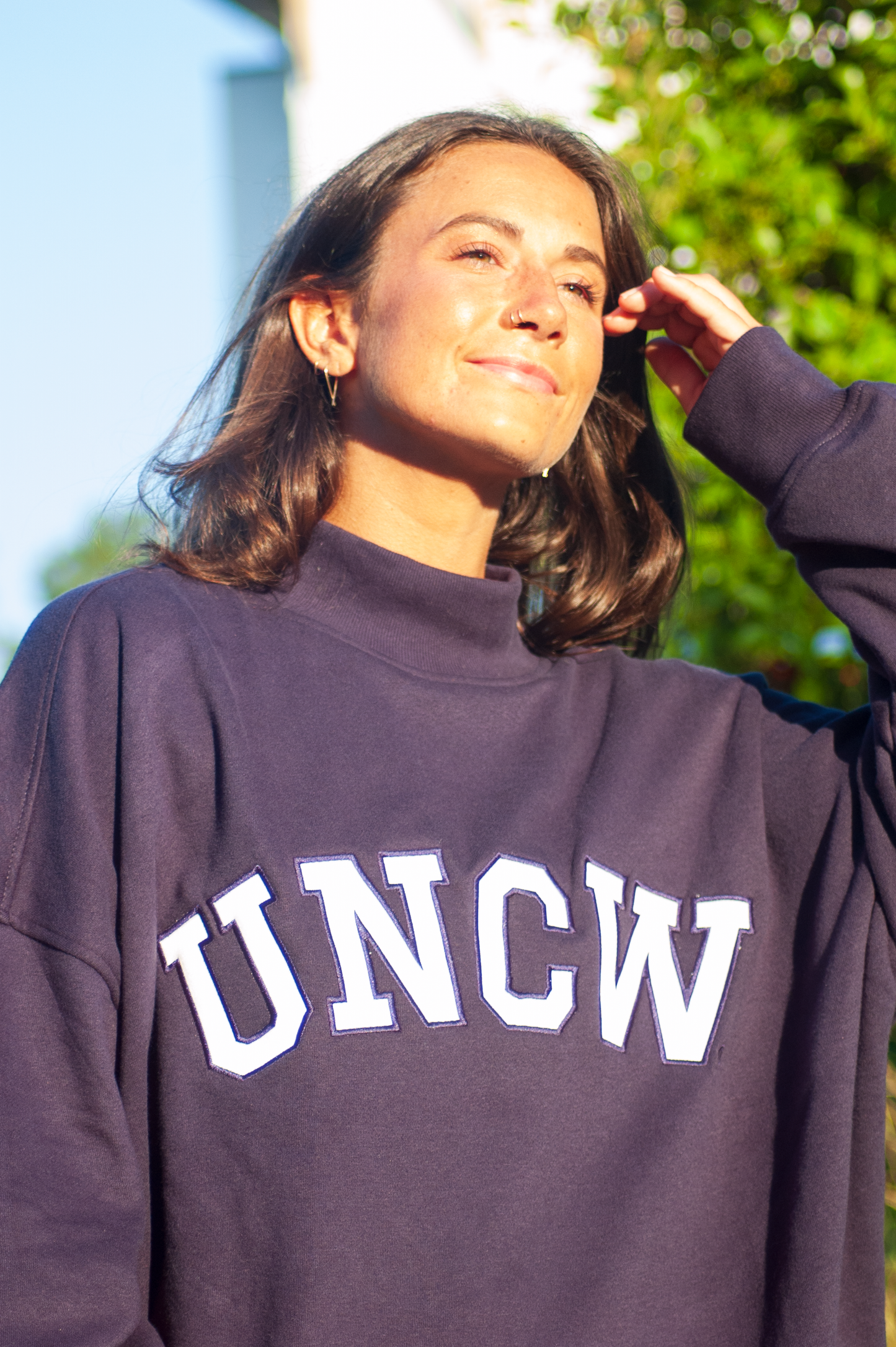 UNCW Full Length Mockneck