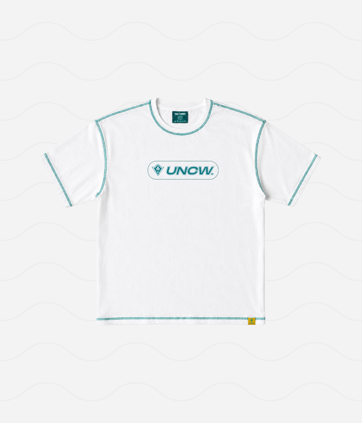 UNCW Contrast Stitching Oversized T-Shirt