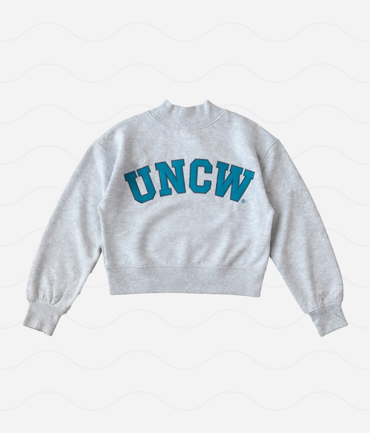 UNCW Cropped Mockneck