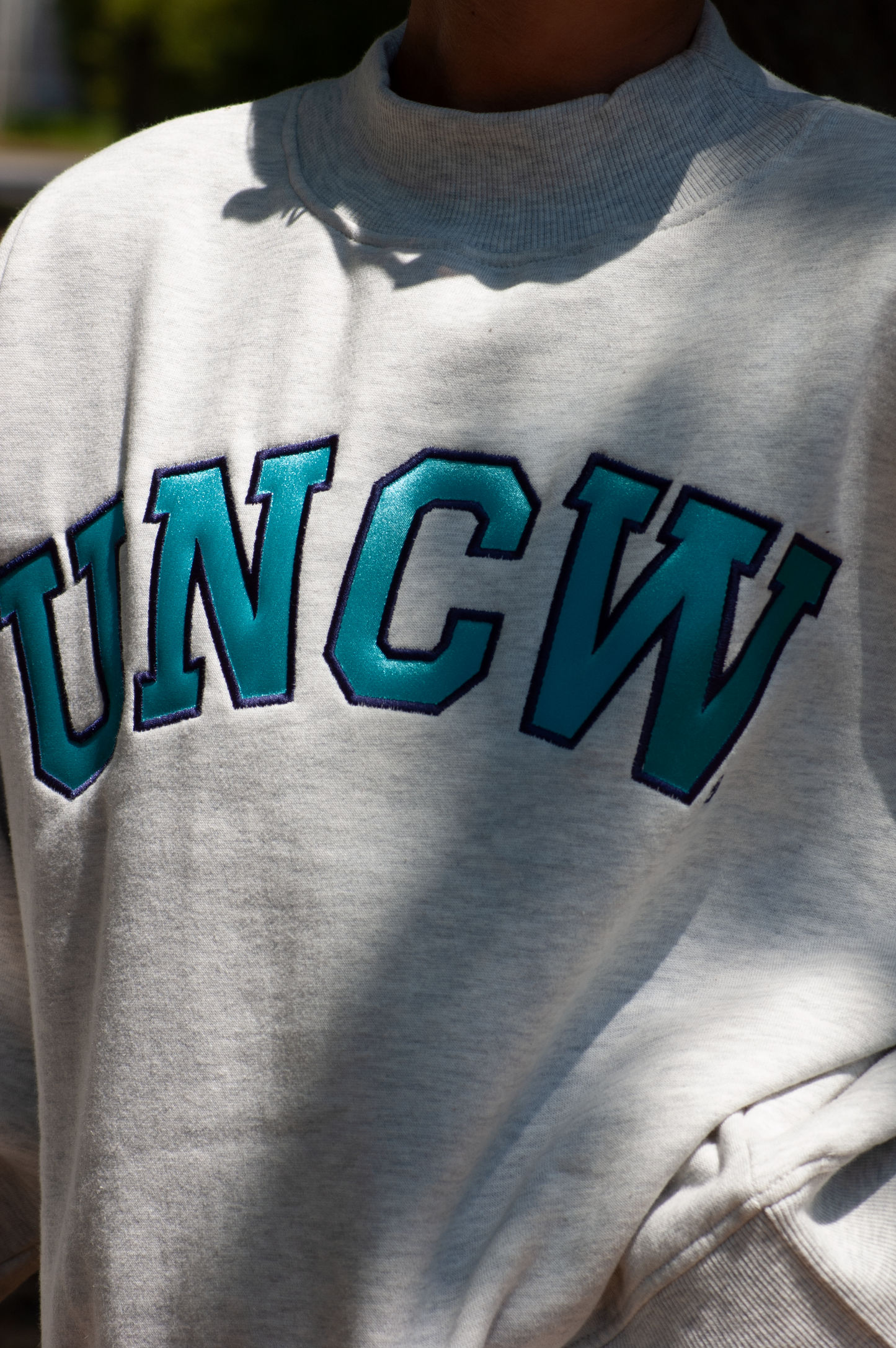 UNCW Cropped Mockneck