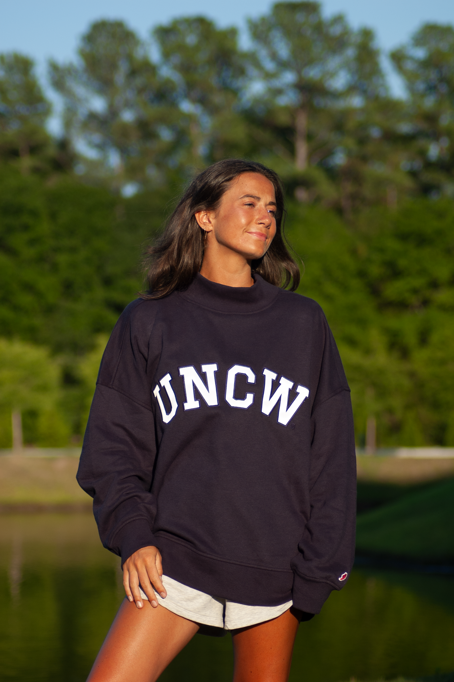 UNCW Full Length Mockneck