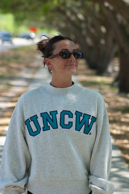 UNCW Cropped Mockneck