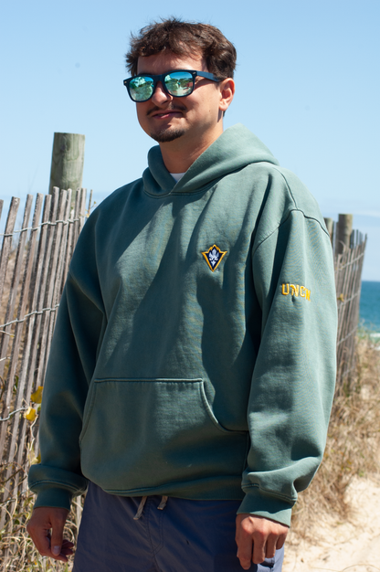 UNCW Seahawk Badge Cropped Oversized Hoodie